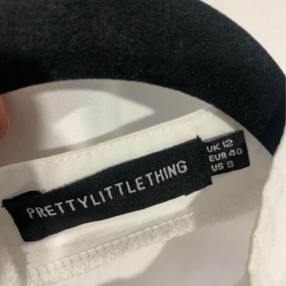 WOMAN’S white dress shirt tunic dress. Size 8. Back zipper. New condition. - Picture 5 of 10